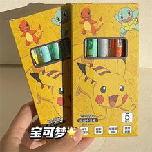 5pcs Pokemon Pikachu Gel Pen Cute Anime Cartoon Charmander Squirtle