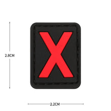 English Alphabet Letter Patches Letters Stripes Cloth Accessories Stickers Name hook loop Patches Tactical badge