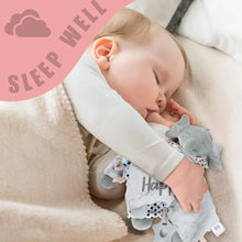 Personalized Baby Security Blanket Teether Plush Stuffed Toy Custom Blanket Comforter Bunny Elephant Soothe Appease Baby Gift