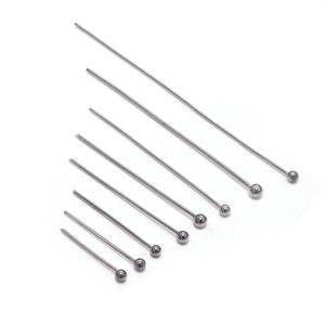 100Pcs/Lot Stainless Steel Headpin Diy Jewelry Accessories Earrings