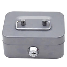 Lockable Money Safe Box with Key Metal Cash Box Portable Piggy Bank