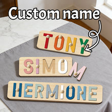 Custom Name Puzzle For Kids Personalized, Customized Wooden Name Puzzles For Toddlers 1-3,