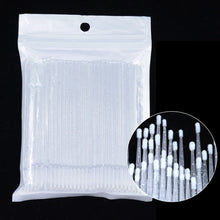 100Pcs Eyelash Cleaning Brush Lash Extension Micro Cotton Swab