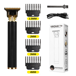 T9 LCD Electric Hairdresser Oil Shaving Head Electric Pusher Carving