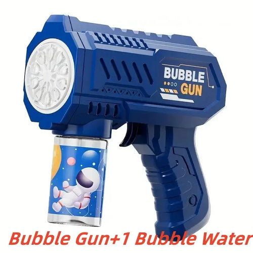 10 Holes Kids Bubble Gun Toys Rocket Soap Bubbles Machine Gun Shape