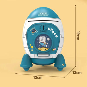 Cute Children Piggy Bank with Cartoon Sticker Multi-purpose Space