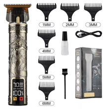 T9 LCD Electric Hairdresser Oil Shaving Head Electric Pusher Carving