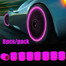 1-20PCS Luminous Car Tire Valve Cap Fluorescent Night Glowing Decor