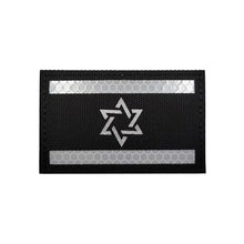 Israeli National Flag Reflective Patches Embroideried Military Uniform Armband Tactical Morale Embroidery Badge Israel Patches