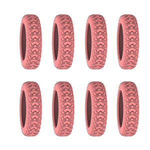 8PCS/Set Suitcase Wheels Protection Cover with Silent Sound Silicone