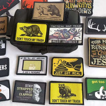 Funny Animals Saying,Sunset,Sunrise Scenery,Face Mask Emblem Fabric Applique Morale Badge Tactical Patches For Clothing,Backpack