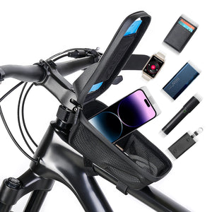 Bicycle Bag Waterproof Touch Screen Cycling Bag Top Frame Tube Bag MTB