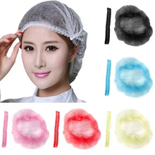 100pcs/Pack Disposable Bathing Cap Hair Head Covers Net Bouffant