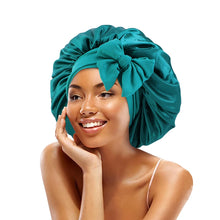 New Satin Solid Sleeping Hat With Stretchy Tie Band Elastic For Women