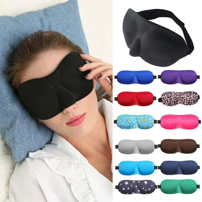 3D Sleeping Mask Eyepatch Block Out Light Eye Mask Soft Cover Rest