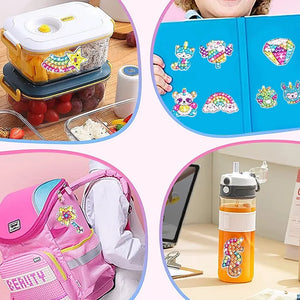 DIY 12 Stickers Diamond Paintings Kit Create Arts Education Craft