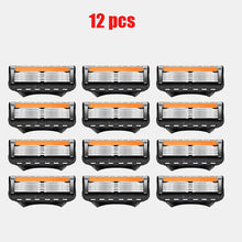 4/12/24 Pcs 5-layer Men's Razor Fusion Pro Power Shaving Shaver Male