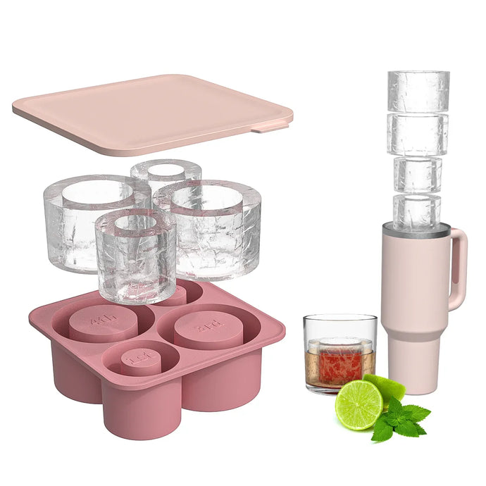 Silicone Ice Cube Tray for ST Ice Maker for Making 3 Hollow Cylinder