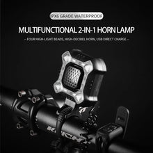 Bicycle Electronic Bell Bicycle Light Scooter E-bike Trumpet Alarm