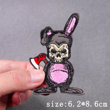 Animal Embroidered Patches For Clothing Hip Hop Patch Iron On Patches On Clothes Punk Embroidery Patch Hook Loop Stickers Badges