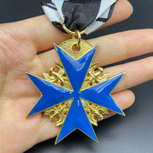 Prussia German Pour Le Merite Merit Medal Military Honor Badge Pins Blue and Black Reproduction Brave Memorial Medal Souvenir