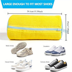 1PCS Wash Shoes Bag Padded Net Laundry Shoes Protector Fluffy fibers