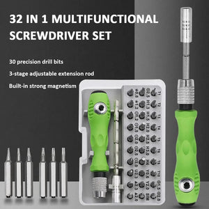 32 in 1 Multifunctional Screwdriver Set with 30 PCS Torx Phillips