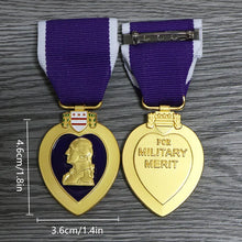 1PC Copy Military Order of The Purple Heart USA Military Medal Pin Badge Craft