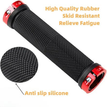 Bicycle Rubber Grips Alloy Lock Non-Slip Rubber Bicycle Handlebar