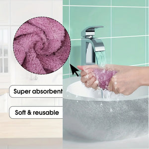 10pcs Microfiber Dish Cloths Multi Purpose Dishwashing Towels For