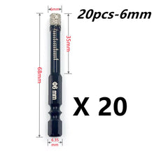 5-16mm Hexagonal Shank Brazed Dry Ceramic Tile Drill Bit Marble
