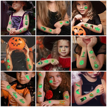 10Sheets Luminous Tattoo Anime Stickers Toys Children Body Art