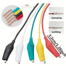 10PCS Alligator Clips Electrical DIY Test Leads Alligator Double-ended