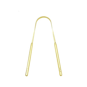3 Colors Stainless Steel Tongue Scraper U-shaped Metal Fresh Breath