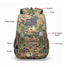Camouflage Backpack Outdoor Hiking Camping Travel Rucksack with Multiple Pockets