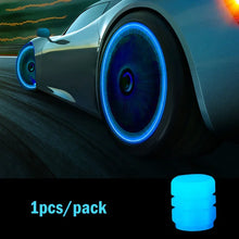 1-20PCS Luminous Car Tire Valve Cap Fluorescent Night Glowing Decor