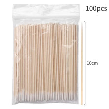 100Pcs Eyelash Cleaning Brush Lash Extension Micro Cotton Swab