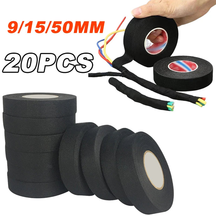 Electrical Insulating Tape Heat Resistant Harness Tape 9/15/50MM Car