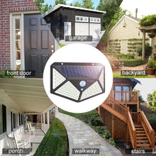 100LED Solar Wall Lamp Outdoor Lampwaterproof Motion Sensor Solar
