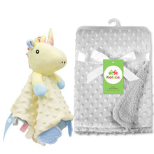 Personalized Newborn Baby Blanket with Name Custom Stroller Sleeping Dolls Animal Security Towel Gift Set for Baby Shower Gifts