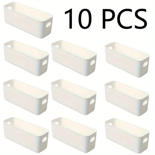 10pcs multifunctional storage box durable large-capacity desktop