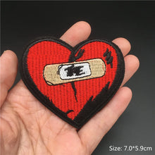 Punk Embroidered Patches for Clothing Iron on Patches Appliques Diy Anime Clothes Thermoadhesive Stickers