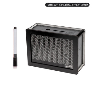 USD Black Reusable Piggy Bank With Money Goal Counter Piggy Bank DIY