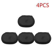 1-20PCS KZ Earphones Oval Storage Bag Wired Headphones PU Zipper