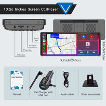 10.26inch Carplay MP5 Player Portable BT Touch Srceen Wireless Carplay