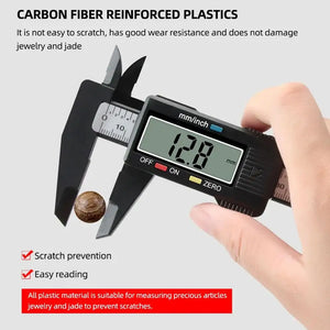 Electronic Digital Caliper Carbon Fiber Dial Vernier Caliper Gauge