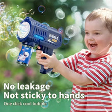 10 Holes Kids Bubble Gun Toys Rocket Soap Bubbles Machine Gun Shape