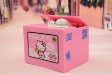 Hello Kitty Piggy Bank Sanrio  Anime Cartoon Kt Cat Stealing Coins