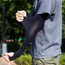1 Pair Summer Finger Sleeve Ice Cool Wearing High Elastic Elbow Spring