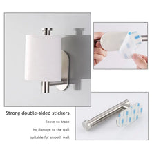 1pc Stainless Steel Paper Towel Holder No Punch Wall Mount Paper Roll